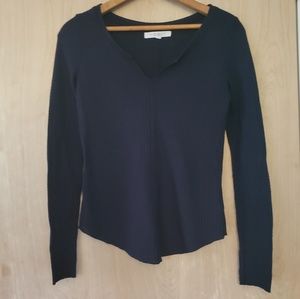 ✨💎Long Sleeve, Dark Blue, Tight V-Neck 💎✨